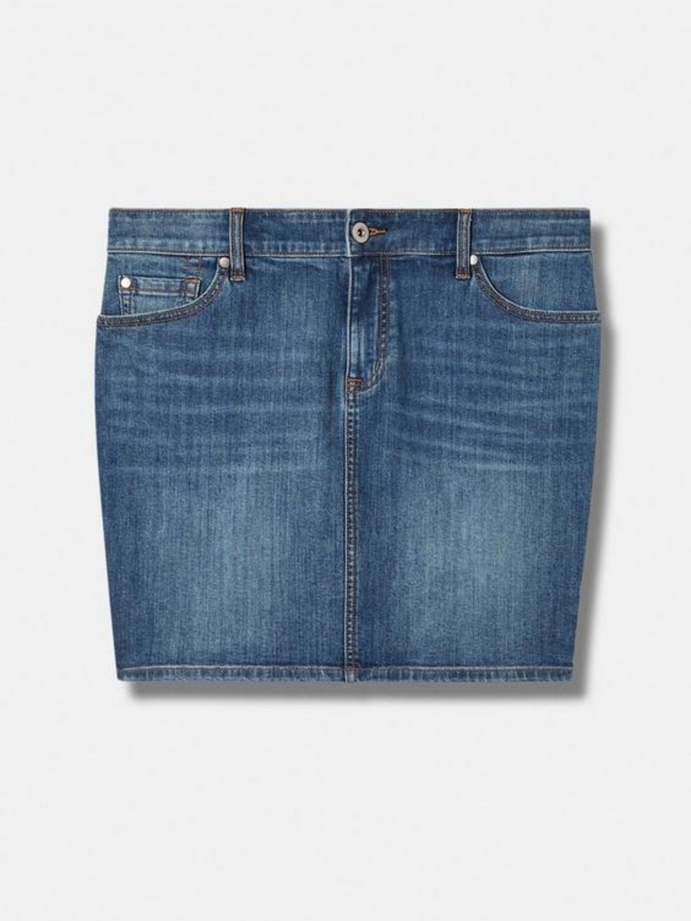 Classic Blue Denim Mini Skirt